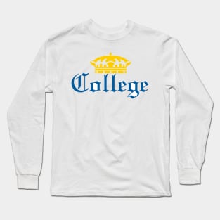 Corona Styled College Design Long Sleeve T-Shirt